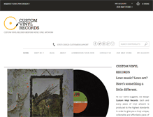 Tablet Screenshot of customvinylrecords.com
